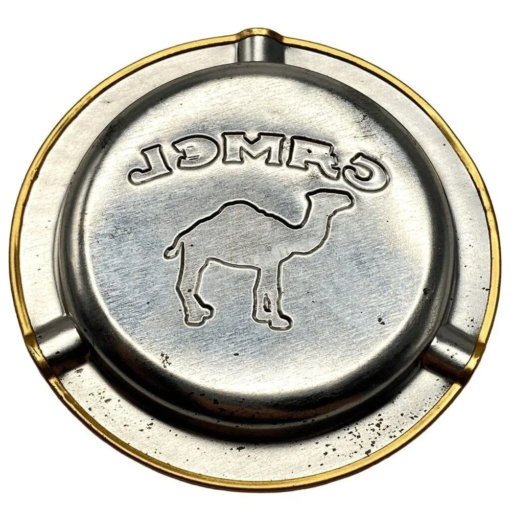 Camel Ash Tray 1990 Set of 10 Metal Vintage Nostalgia Smoking Bar Disposable NEW
